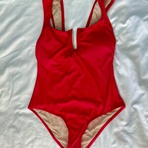 Kona Sol Red One Piece Swimsuit NWT Size L
